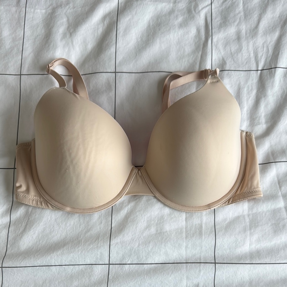 PINK Victoria's Secret Cream T-Shirt Bra with Underwire Support